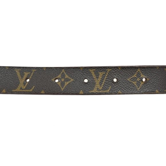 LOUIS VUITTON Ceinture Carre Belt Monogram Leather BN Gold Spain main image 15